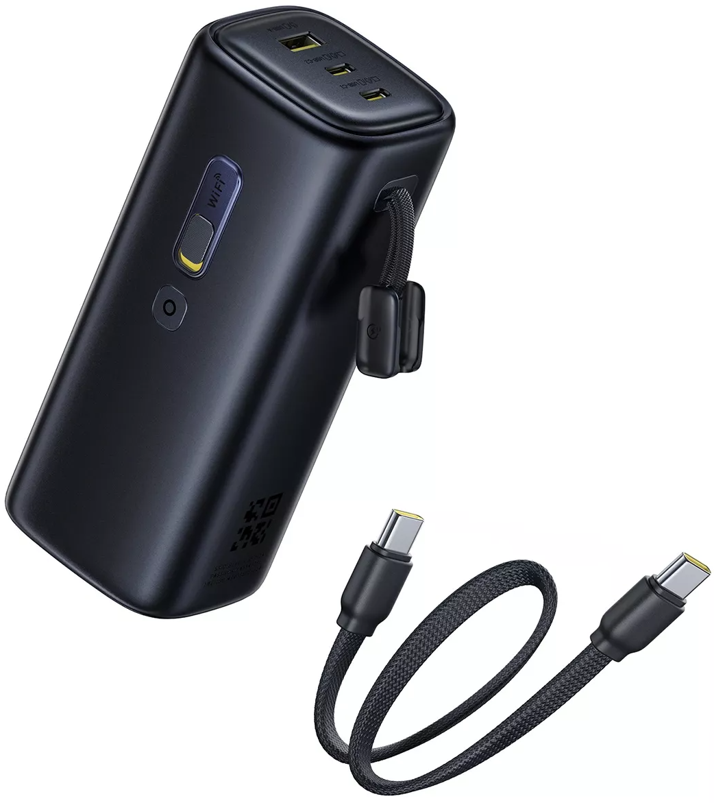 Batteria Esterna Baseus EnerGeek GX11, 20000mAh, 67W, QC + PD, 1 x USB-A - 2 x USB-C, Nera E0025701