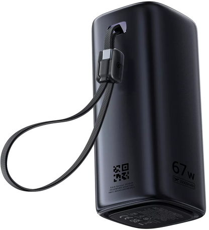 Batteria Esterna Baseus EnerGeek GX11, 20000mAh, 67W, QC + PD, 1 x USB-A - 2 x USB-C, Nera E0025701
