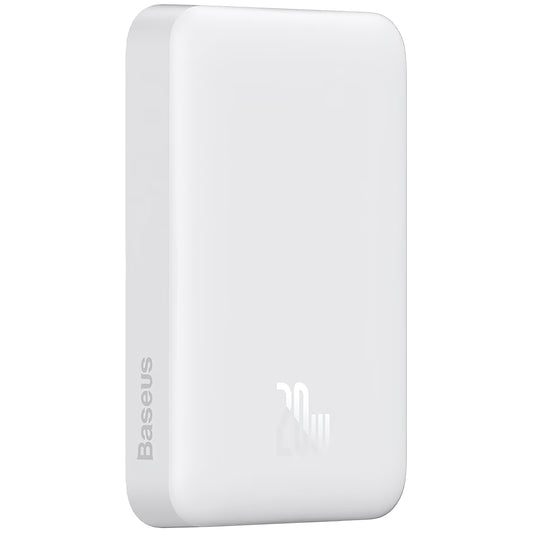 Batterie Externe Baseus Magnetic Mini, 10000mAh, 20W, PD + FQI, 1 x USB-C, Blanche P10059001223-00