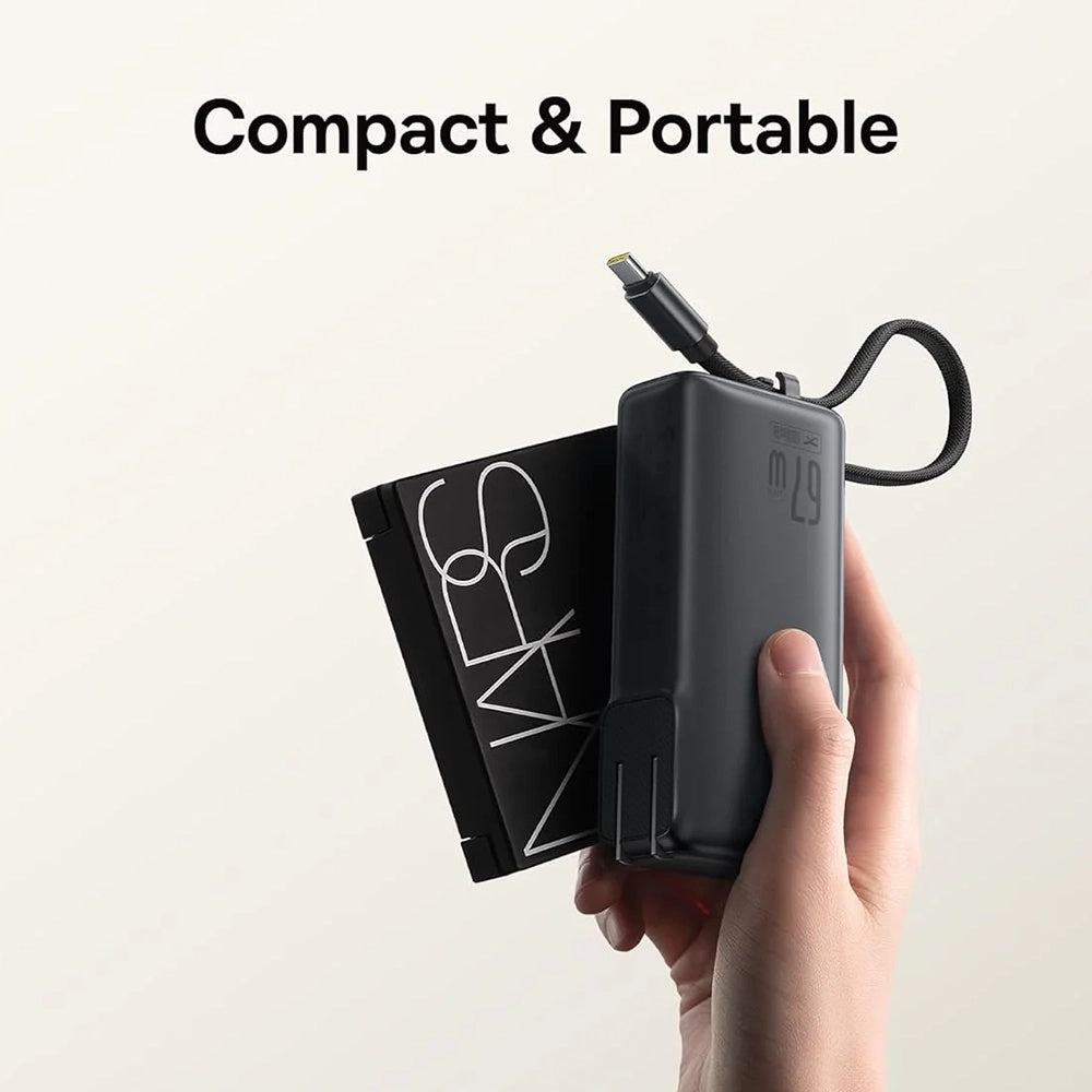 Batterie Externe Baseus Nomos NT11 Omni US, 10000mAh, 67W, QC + PD, 1 x USB-A - 2 x USB-C, Noire P10078807123-00