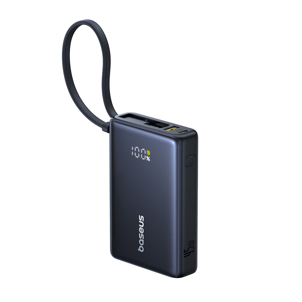 Batteria Esterna Baseus PicoGo, 10000mAh, 45W, QC + PD, 1 x USB-A - 2 x USB-C, Nera P10076803123-00