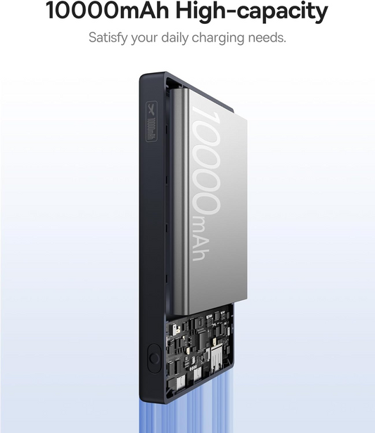 Externer Akku Baseus PicoGo, 10000mAh, 20W, QC + PD, 1 x USB-A - 2 x USB-C, Weiß P10076801213-00