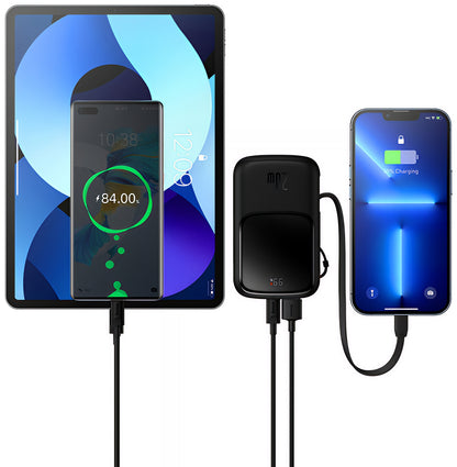 Batteria Esterna Baseus Qpow Pro, 20000mAh, 20W, QC + PD, 1 x Lightning - 1 x USB-A - 1 x USB-C, Nera PPQD060201