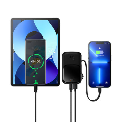 Batterie Externe Baseus Qpow Pro, 20000mAh, 20W, QC + PD, 1 x Lightning - 1 x USB-A - 1 x USB-C, Noire PPQD040001