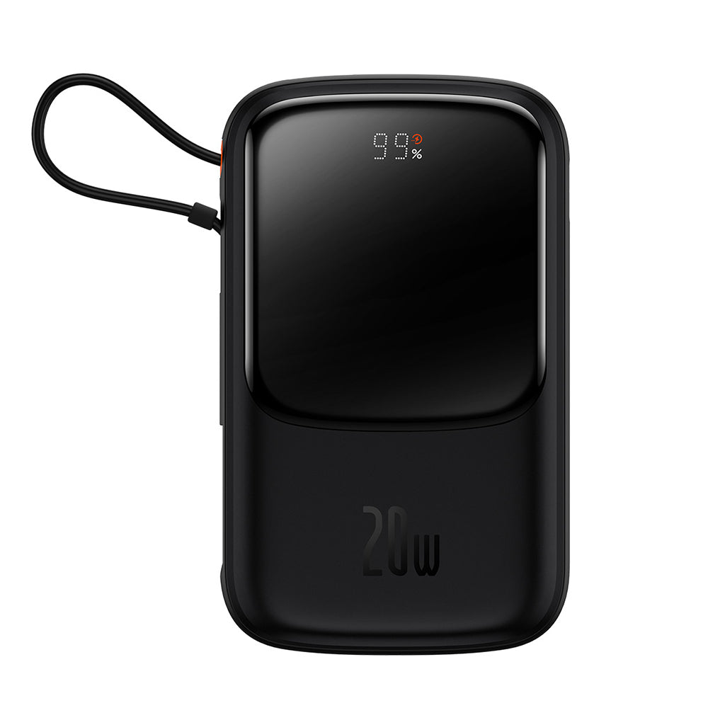 Batterie Externe Baseus Qpow Pro, 20000mAh, 20W, QC + PD, 1 x Lightning - 1 x USB-A - 1 x USB-C, Noire PPQD040001