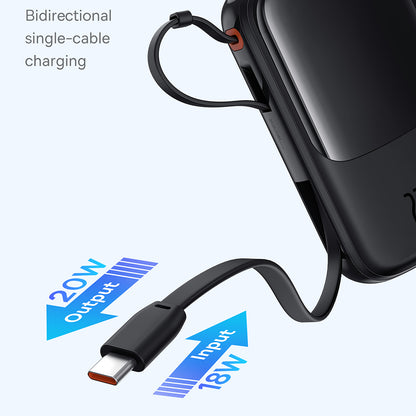 Batterie Externe Baseus Qpow Pro+, 10000mAh, 22.5W, QC + PD, 1 x USB-A - 2 x USB-C, Noire P10067101113-00
