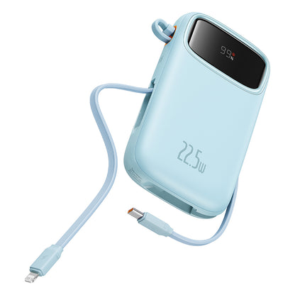 Batterie Externe Baseus Qpow Pro+, 20000mAh, 22.5W, QC + PD, 1 x Lightning - 1 x USB-A - 2 x USB-C, Bleue P10055002313-00