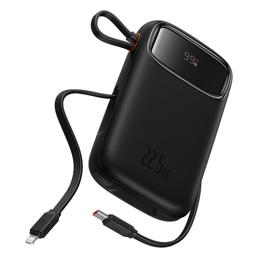 Batterie Externe Baseus Qpow Pro+, 20000mAh, 22.5W, QC + PD, 1 x Lightning - 1 x USB-A - 2 x USB-C, Noire P10055002113-00