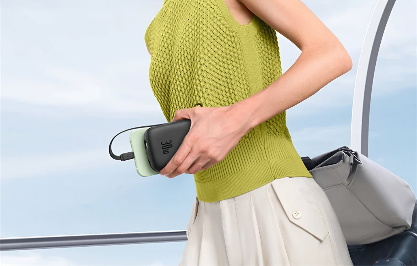 Batterie Externe Baseus Qpow2, 20000mAh, 30W, QC + PD, 1 x USB-A - 3 x USB-C, Noire P10055009113-00