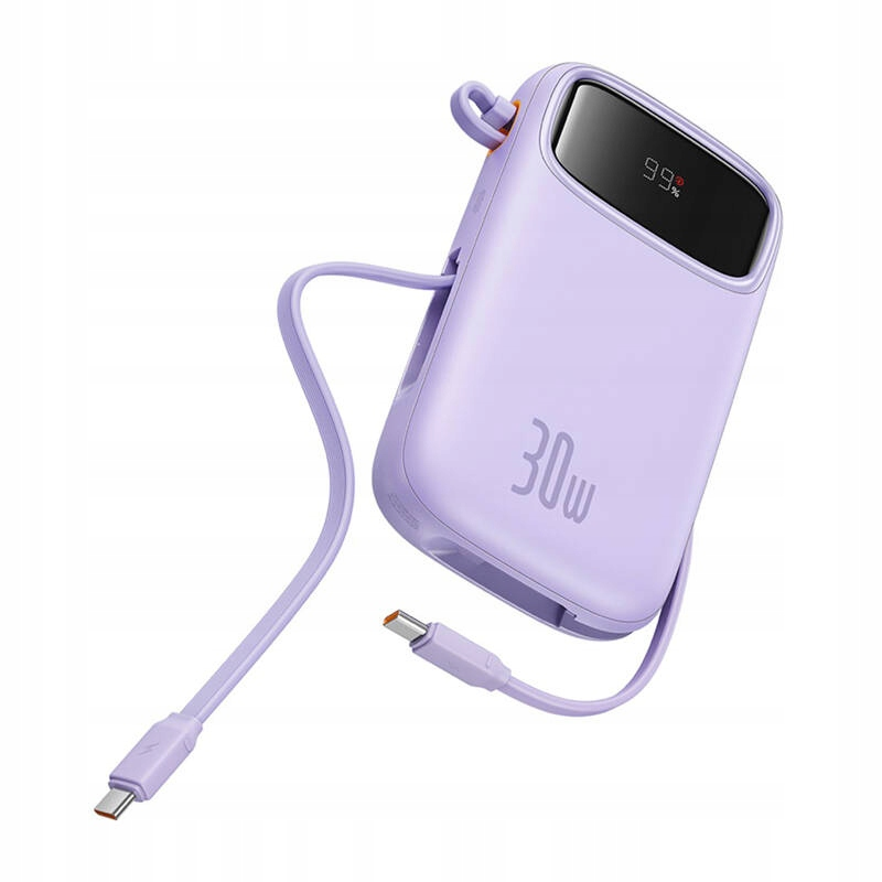 Batteria Esterna Baseus Qpow2, 10000mAh, 30W, QC + PD, 1 x USB-A - 3 x USB-C, Viola P10055008513-00