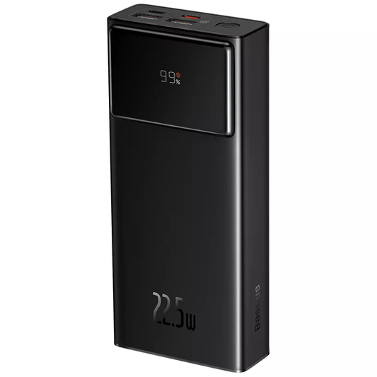Batterie Externe Baseus Star Lord, 30000mAh, 22.5W, QC + PD, 1 x USB-C - 2 x USB-A, Noire PPXJ080101