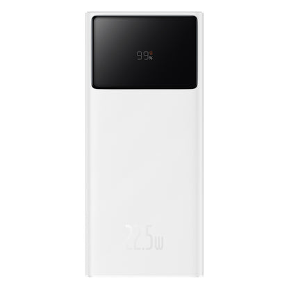 Baseus Star Lord External Battery, 20000mAh, 22.5W, QC + PD, 1 x USB-C - 2 x USB-A, White PPXJ080002