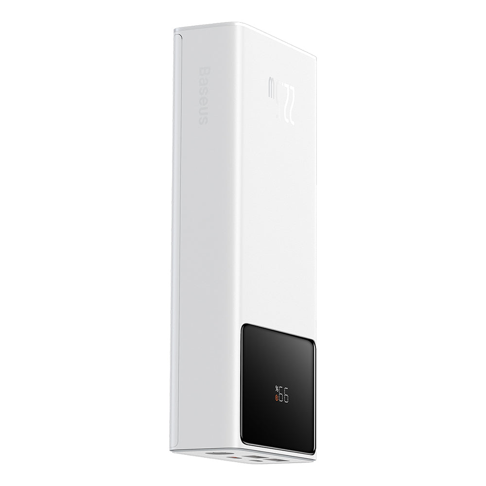 Baseus Star Lord External Battery, 20000mAh, 22.5W, QC + PD, 1 x USB-C - 2 x USB-A, White PPXJ080002