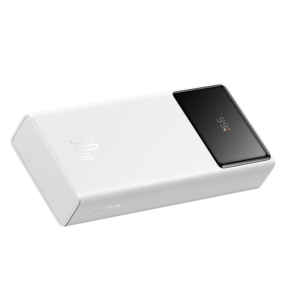 Batteria Esterna Baseus Star Lord, 20000mAh, 30W, QC + PD, 1 x USB-C - 2 x USB-A, Bianca P10022904213-00