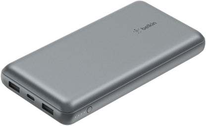 Externe Batterie Belkin BoostCharge Pro, 20000mAh, 15W, 1 x USB-C - 2 x USB-A, Grau BPB012btGY