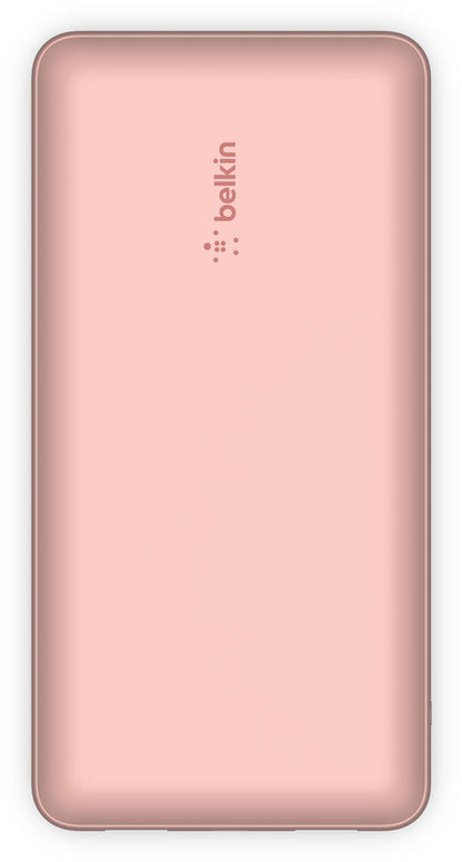 Externe Batterie Belkin BoostCharge, 20000mAh, 15W, 1 x USB-C - 2 x USB-A, Roségold BPB012btRG