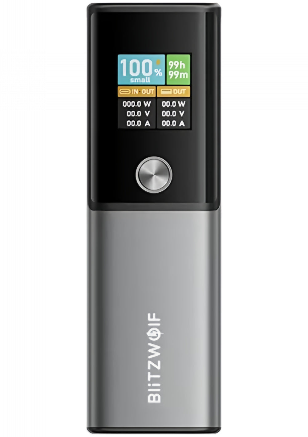 Externe Batterie BlitzWolf BW-P23, 14000mAh, 100W, QC + PD, 1 x USB-A - 1 x USB-C, Grau