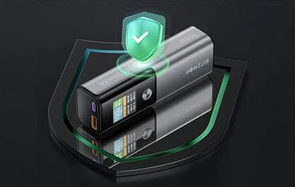 Externe Batterie BlitzWolf BW-P23, 14000mAh, 100W, QC + PD, 1 x USB-A - 1 x USB-C, Grau