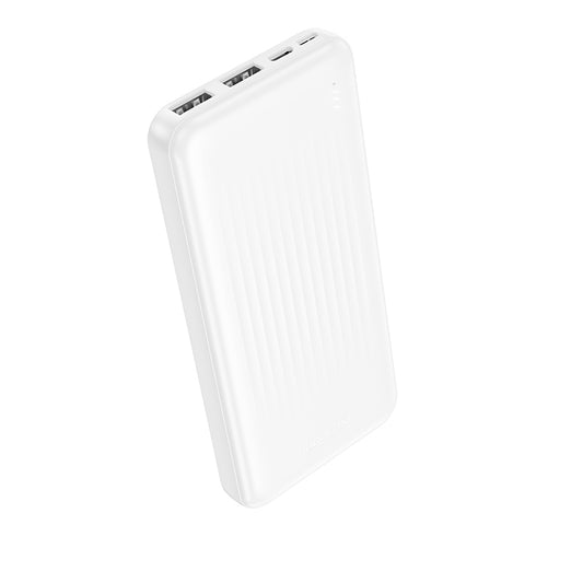 Externe Batterie Borofone BJ78 Clever, 10000mAh, 10W, 2 x USB-A, Weiß