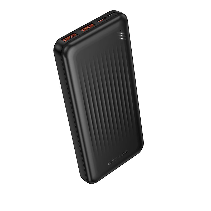 Externer Akku Borofone BJ80A Clever, 10000mAh, 22.5W, QC + PD, 1 x USB-C - 2 x USB-A, Schwarz