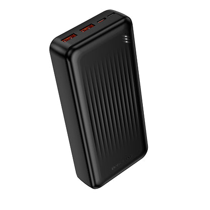 Borofone BJ80A Clever External Battery, 20000mAh, 22.5W, QC + PD, 1 x USB-C - 2 x USB-A, Black