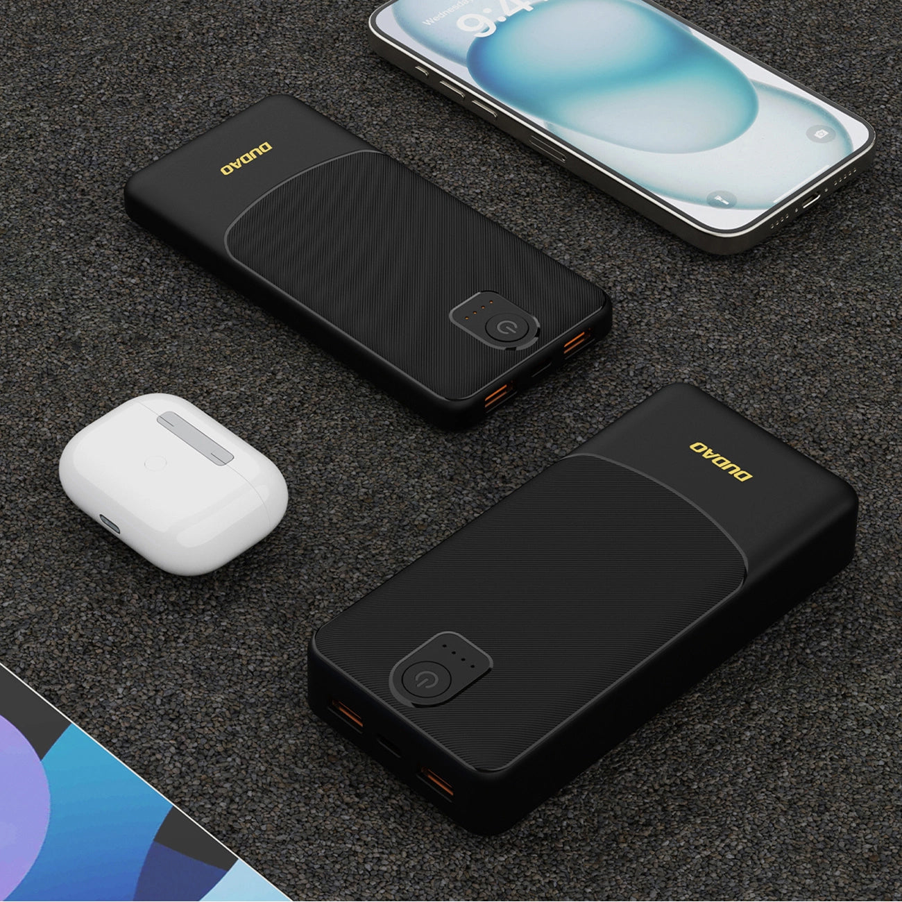 Batterie Externe Dudao K10, 10000mAh, 12W, 2 x USB-A, Noire