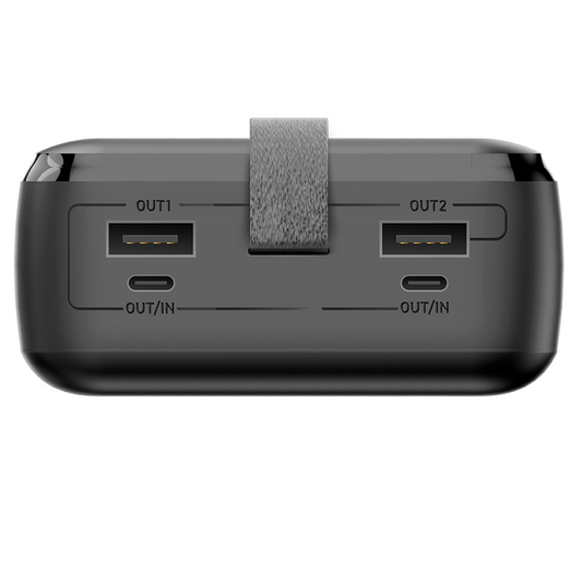 Batterie Externe Forever TB-400, 20000mAh, 65W, QC + PD, 2 x USB-A - 2 x USB-C, Noire