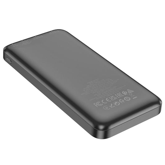 Batterie Externe HOCO J101, 10000mAh, 22.5W, QC + PD, 1 x USB-C - 2 x USB-A, Noire