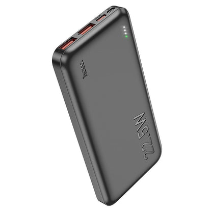 Batteria Esterna HOCO J101, 10000mAh, 22.5W, QC + PD, 1 x USB-C - 2 x USB-A, Nera