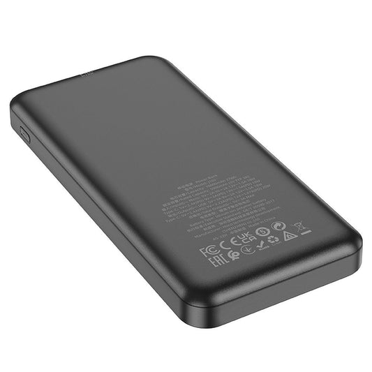 Externe Batterie HOCO J102, 10000mAh, 20W, QC + PD, 1 x USB-A - 1 x USB-C, Schwarz