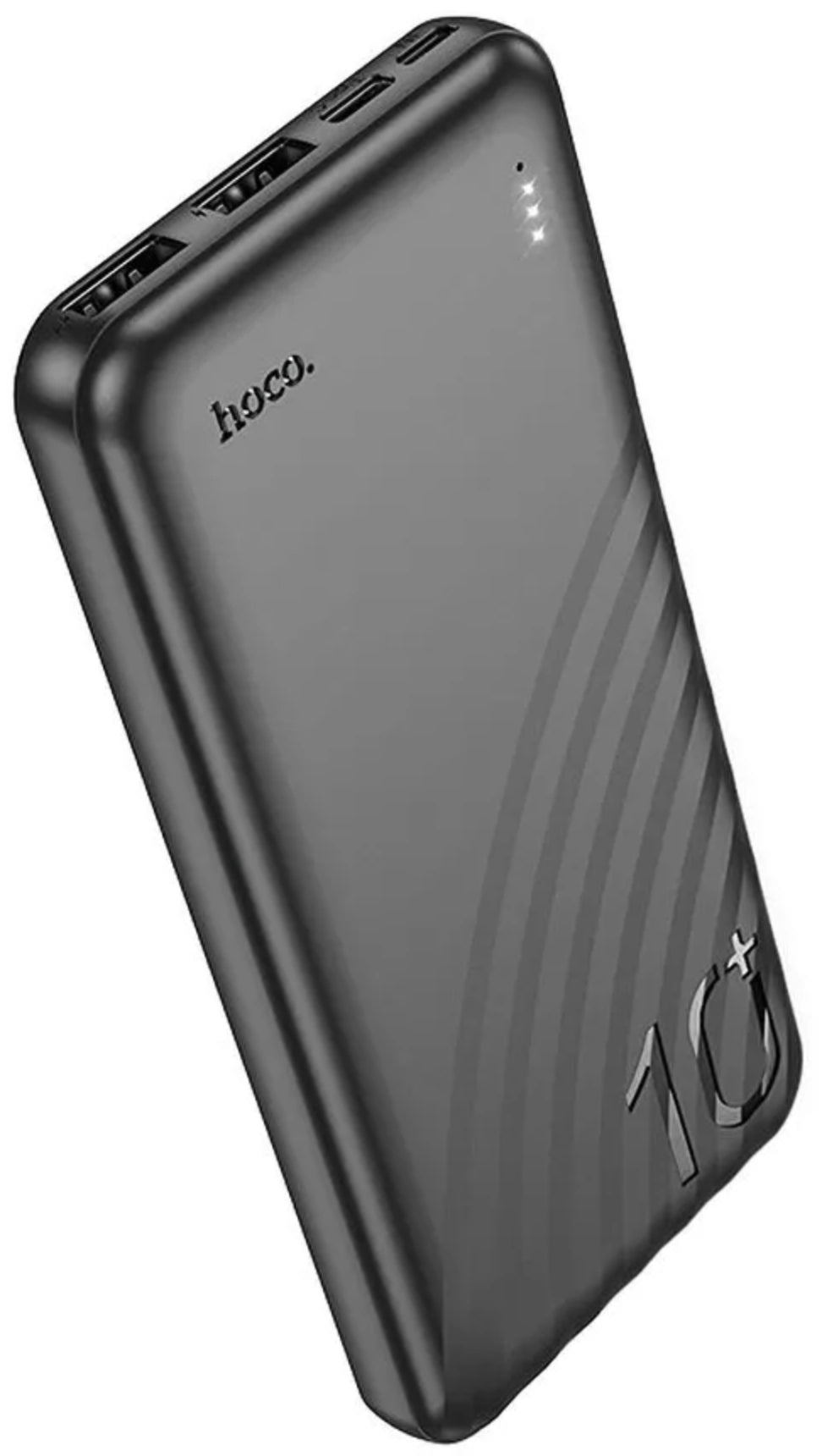 Batterie Externe HOCO J123, 10000mAh, 10W, 2 x USB-A, Noire
