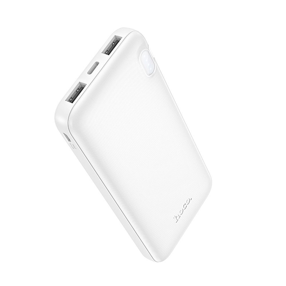 Batteria Esterna HOCO J128, 10000mAh, 10W, 2 x USB-A, Bianca