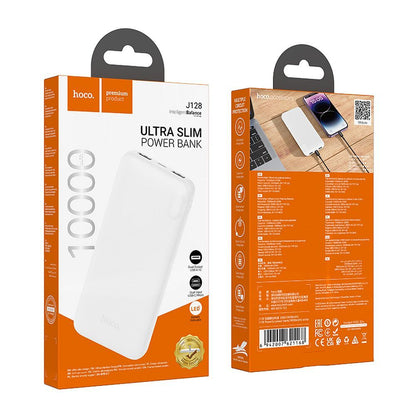 Batteria Esterna HOCO J128, 10000mAh, 10W, 2 x USB-A, Bianca