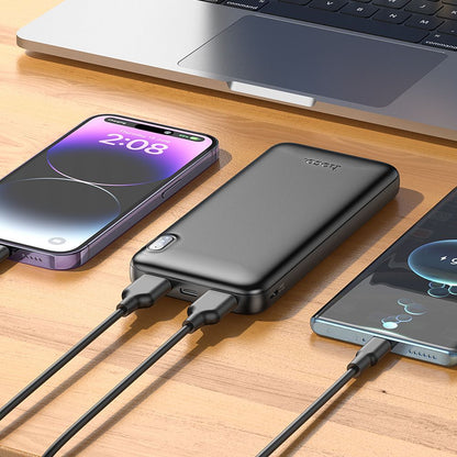 Batterie Externe HOCO J128, 10000mAh, 10W, 2 x USB-A, Noire