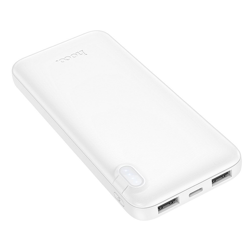 Batteria Esterna HOCO J128, 10000mAh, 10W, 2 x USB-A, Bianca