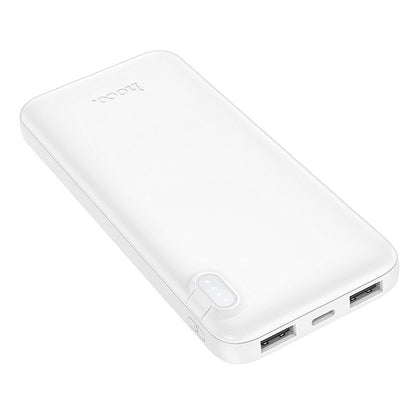 Batteria Esterna HOCO J128, 10000mAh, 10W, 2 x USB-A, Bianca