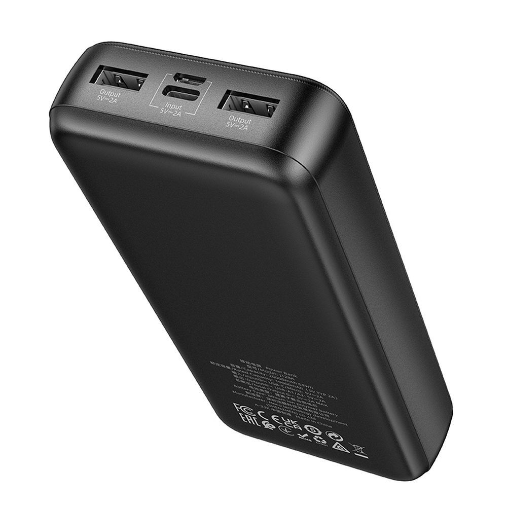 Externe Batterie HOCO J128A, 20000mAh, 10W, 2 x USB-A, Schwarz