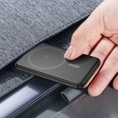 Batterie Externe HOCO Wireless J140A, 5000mAh, 20W, PD + QI, 1 x USB-C, Noire