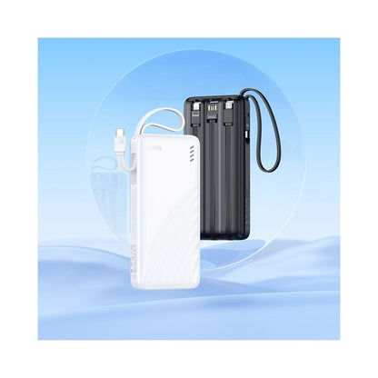 Batteria Esterna HOCO J146, 10000mAh, 10W, 1 x Lightning - 1 x microUSB - 1 x USB-A - 1 x USB-C, Nera