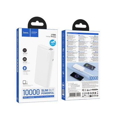 Batteria Esterna HOCO J158A, 10000mAh, 10W, 2 x USB-A, Bianca