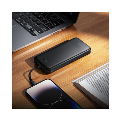 Batteria Esterna HOCO J163, 10000mAh, 10W, 1 x Lightning - 1 x microUSB - 2 x USB-A - 1 x USB-C, Nera