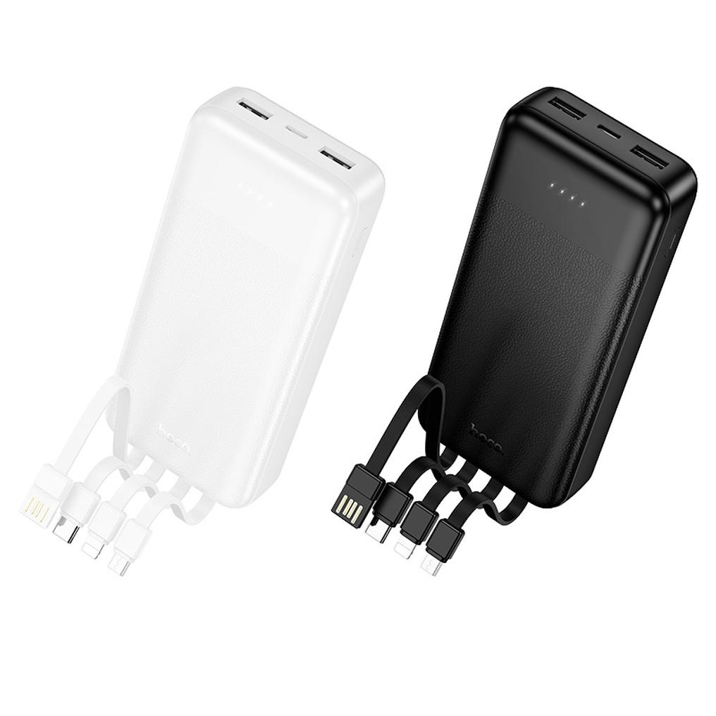 Batterie externe HOCO J163A, 20 000 mAh, 10 W, 1 x Lightning - 1 x microUSB - 1 x USB-C - 2 x USB-A, noire