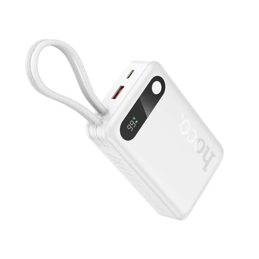 Batteria Esterna HOCO J171A, 20000mAh, 22.5W, QC + PD, 1 x Lightning - 1 x USB-A - 2 x USB-C, Bianca