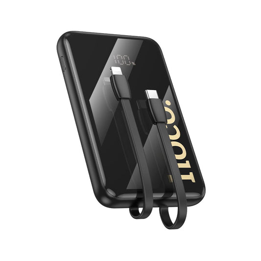 Batteria Esterna HOCO Q37, 10000mAh, 22.5W, QC + PD, 1 x Lightning - 1 x USB-A - 2 x USB-C, Nera