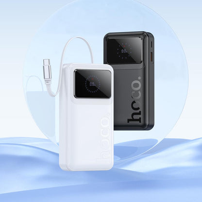 HOCO Q41 Powerbank, 20000 mAh, 22,5 W, QC + PD, 1 × USB-A – 2 × USB-C, Weiß