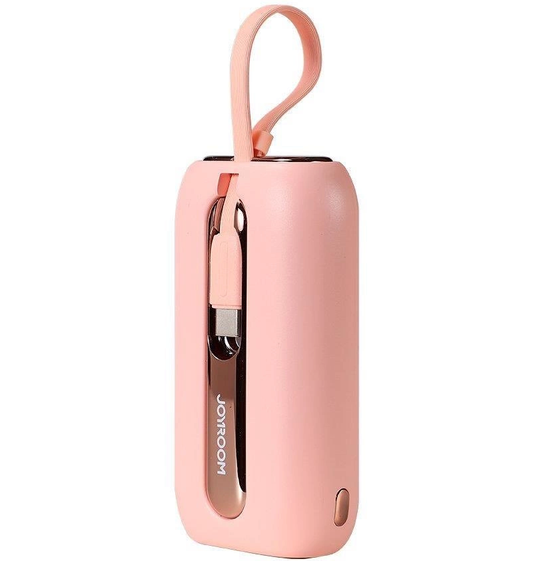 Batteria Esterna Joyroom Colorful Series JR-L012, 10000mAh, 22.5W, QC + PD, 1 x Lightning - 2 x USB-C, Rosa