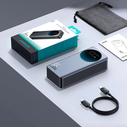 Batterie Externe Joyroom JR-PBF05 Pro, 30000mAh, 65W, QC + PD, 1 x USB-A - 2 x USB-C, Noire