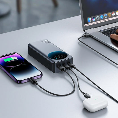 Batterie Externe Joyroom JR-PBF05 Pro, 30000mAh, 65W, QC + PD, 1 x USB-A - 2 x USB-C, Noire