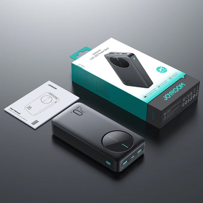 Batteria Esterna Joyroom JR-PBF14, 20000mAh, 12W, 1 x USB-C - 2 x USB-A, Nera
