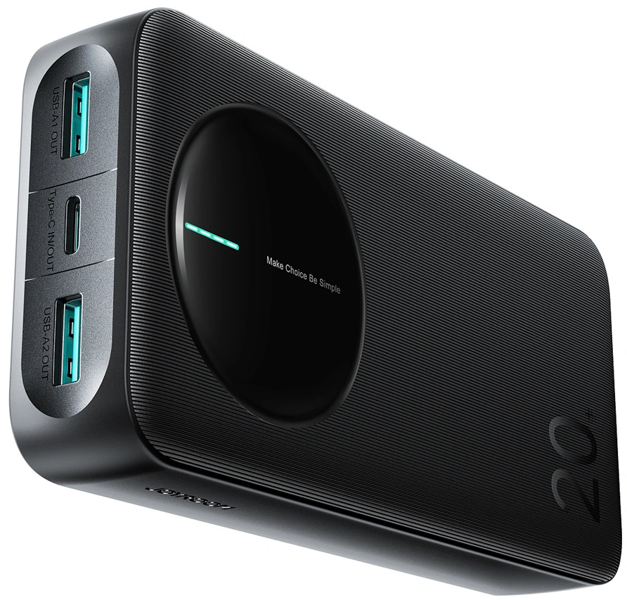 Externer Akku Joyroom JR-PBF14 Pro, 20000mAh, 22.5W, QC + PD, 1 x USB-C - 2 x USB-A, Schwarz